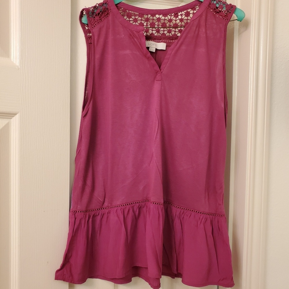 Loft Peplum Top